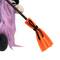 15" Black & Purple Halloween Gnome Witch with Broom